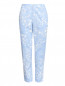 Укороченные брюки из хлопка с цветочным узором Marina Sport  –  Общий вид
