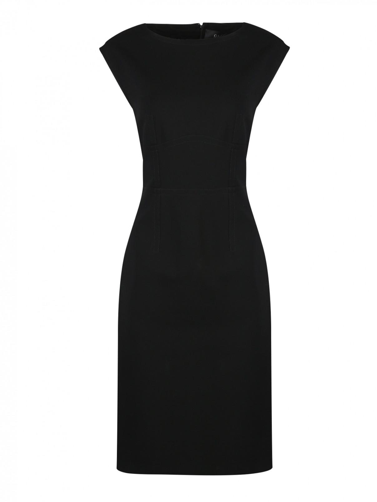 Платье приталенное Gucci  –  Общий вид  – Цвет:  Черный