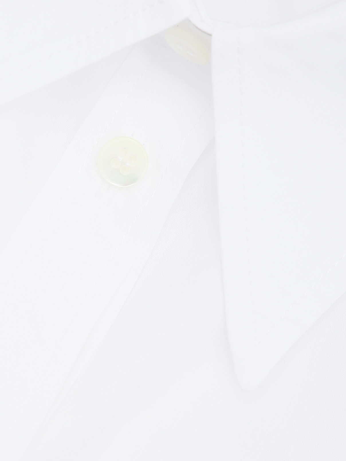 Блуза из хлопка с аппликацией Dolce & Gabbana  –  Деталь  – Цвет:  Белый