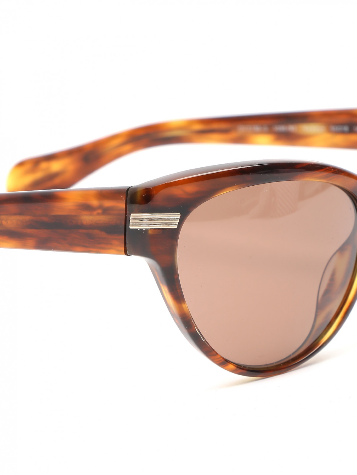 Солнцезащитные очки в пластиковой оправе с узором Oliver Peoples  –  Деталь  – Цвет:  Коричневый