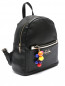 Рюкзак с контрастным брелком и логотипом Love Moschino  –  Обтравка1