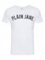 Футболка из хлопка с логотипом Plain Jane Homme  –  Общий вид