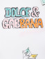 Футболка из хлопка с узором Dolce & Gabbana  –  Деталь