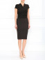 Платье трикоражное без рукавов Donna Karan  –  Модель Общий вид