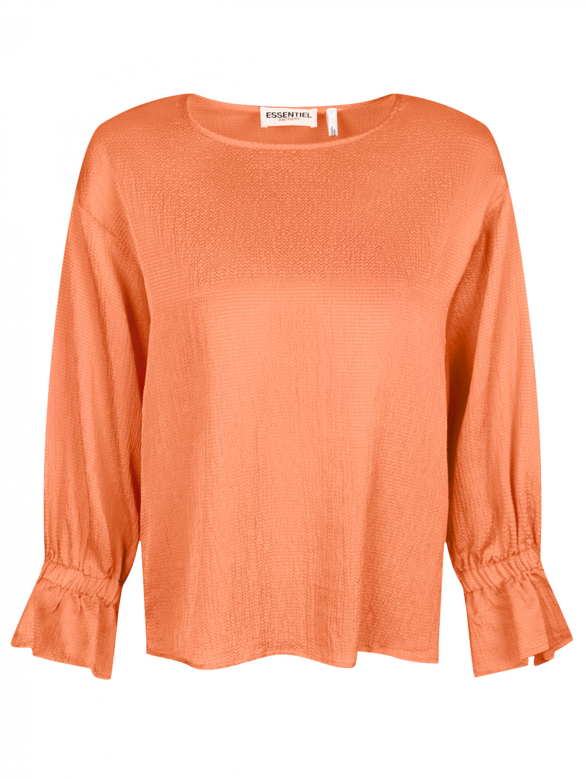 Блуза свободного кроя Essentiel Antwerp  –  Общий вид  – Цвет:  Оранжевый