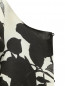 Жакет из шелка с цветочным узором Marina Rinaldi  –  Деталь1
