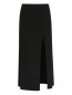 Трикотажная юбка-миди с разрезом Shade  –  Общий вид