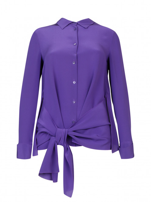 Шелковая блуза с бантом Alberta Ferretti - Общий вид