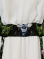 Платье-макси из шелка с контрастными вставками Kira Plastinina  –  Деталь1
