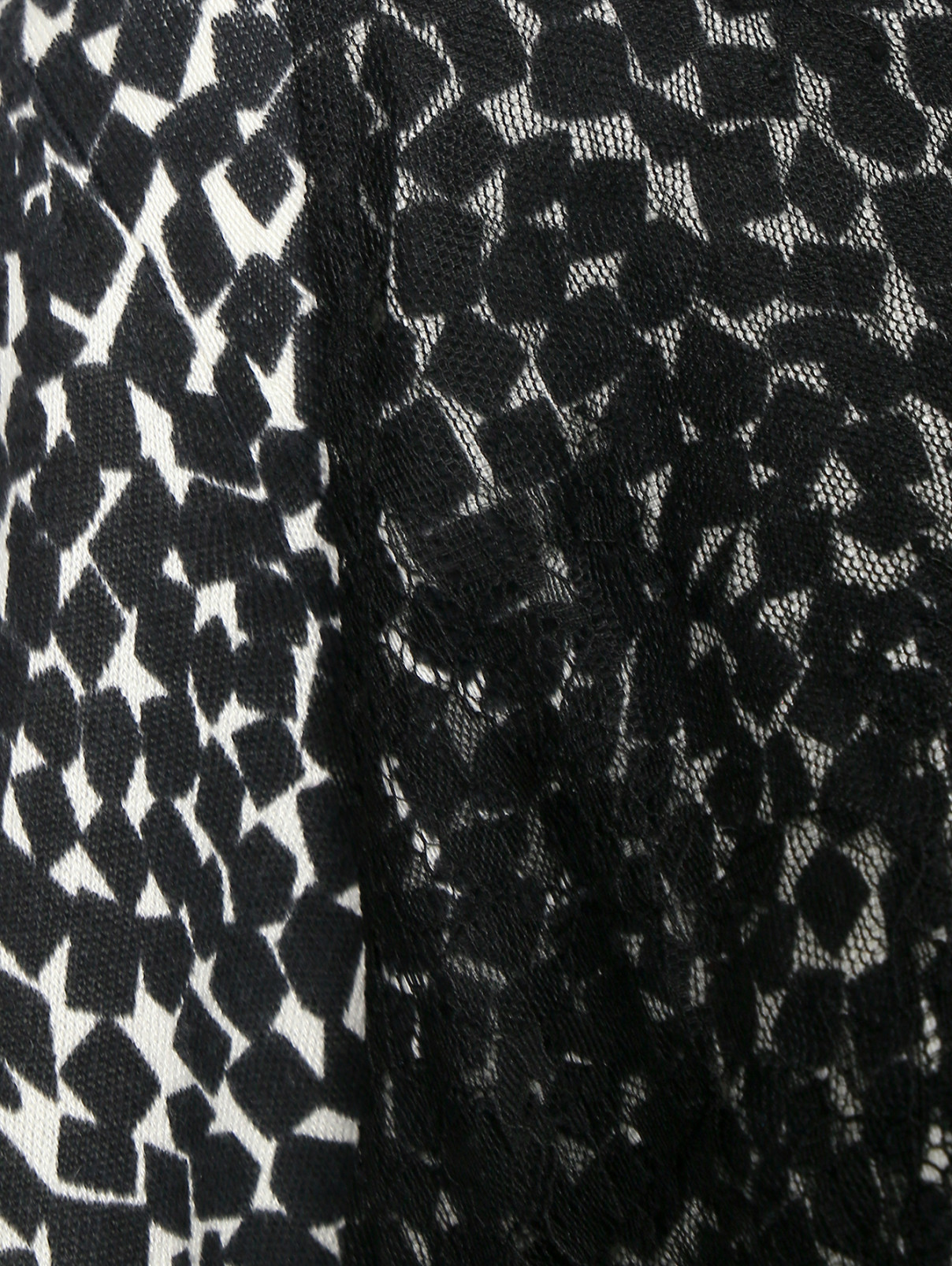 Джемпер из шелка и хлопка с узором Marina Rinaldi  –  Деталь1  – Цвет:  Узор