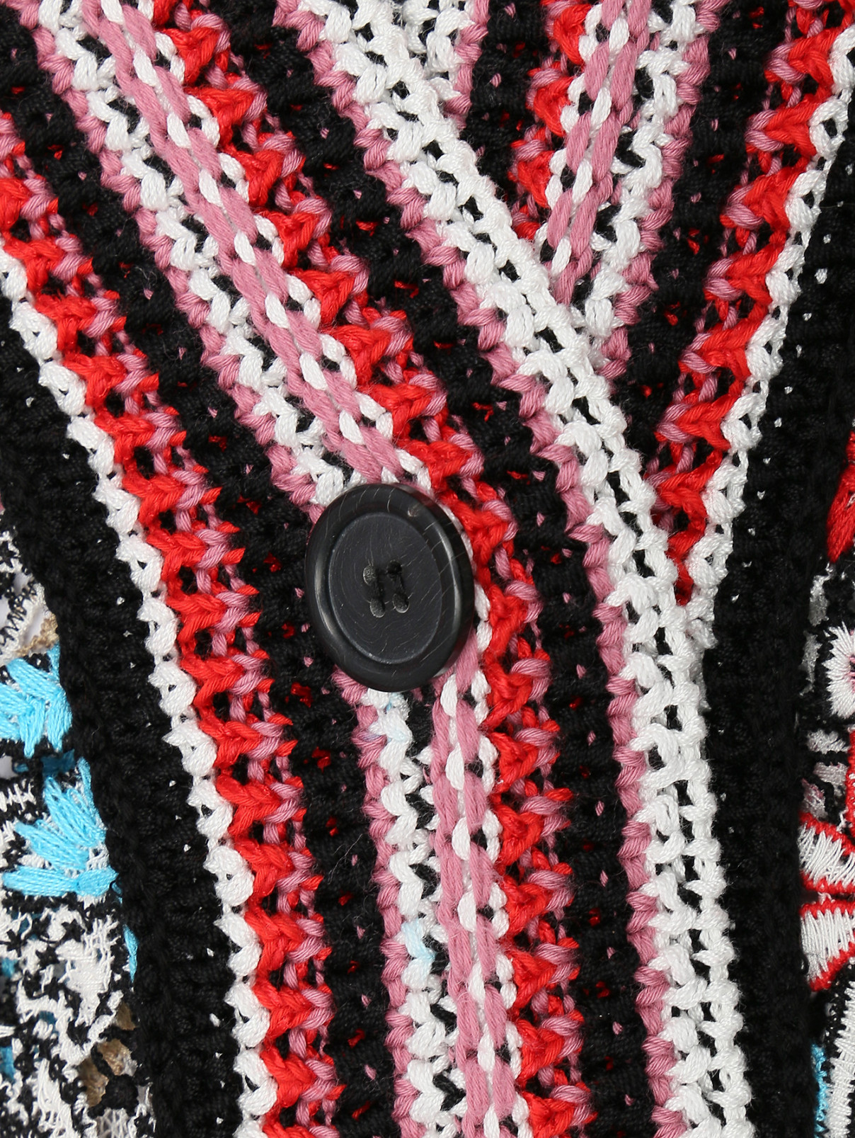 Кардиган на пуговицах с вышивкой Ermanno Scervino  –  Деталь  – Цвет:  Мультиколор