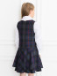 Платье в клетку с бантиком Aletta Couture  –  Модель Верх-Низ1