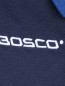 Поло из фактурного хлопка с вышивкой BOSCO  –  Деталь