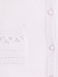 Кардиган из кашемира с аппликацией из страз Blumarine baby  –  Деталь