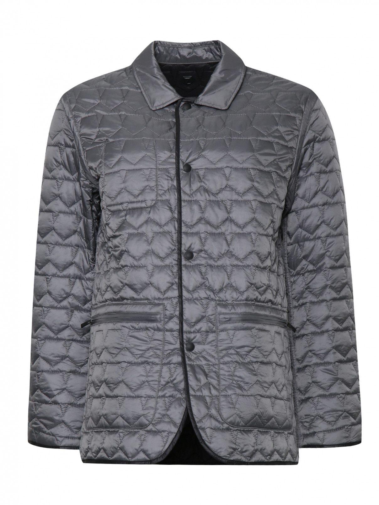 Куртка стеганая Ermenegildo Zegna  –  Общий вид  – Цвет:  Серый