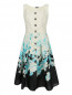 Платье из шелка с цветочным узором Mariella Burani  –  Общий вид