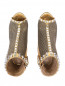 Комбинированные босоножки на высоком каблуке Gianni Renzi Couture  –  Обтравка4