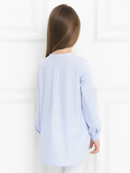 Блуза из хлопка с аппликацией Scervino Street - Модель Верх-Низ1