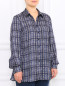 Блуза удлиненная с узором "клетка" Marina Rinaldi  –  Модель Верх-Низ