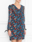 Платье с оборками из ткани с принтом Suncoo  –  МодельВерхНиз