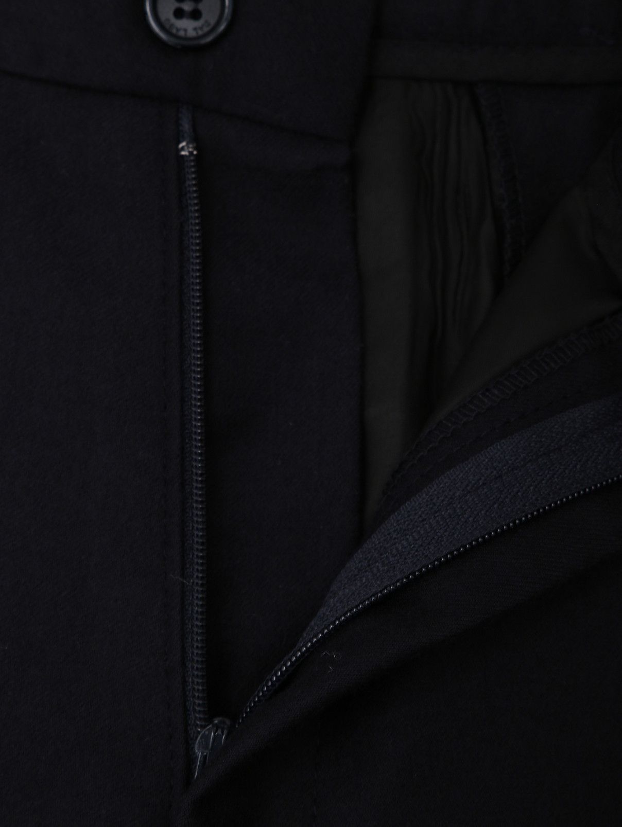 Классические брюки из шерсти Dal Lago  –  Деталь  – Цвет:  Черный