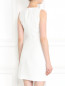 Платье-футляр из льна и хлопка с вышивкой Andrew GN  –  Модель Верх-Низ1