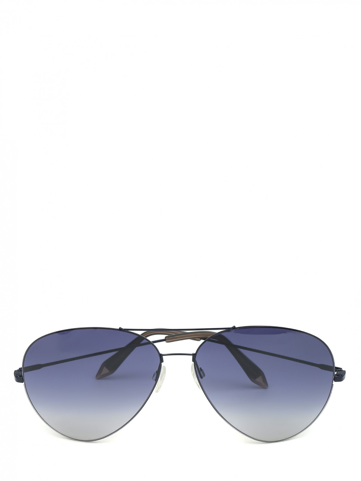 Очки солнцезащитные авиаторы Victoria Beckham  –  Общий вид  – Цвет:  Синий