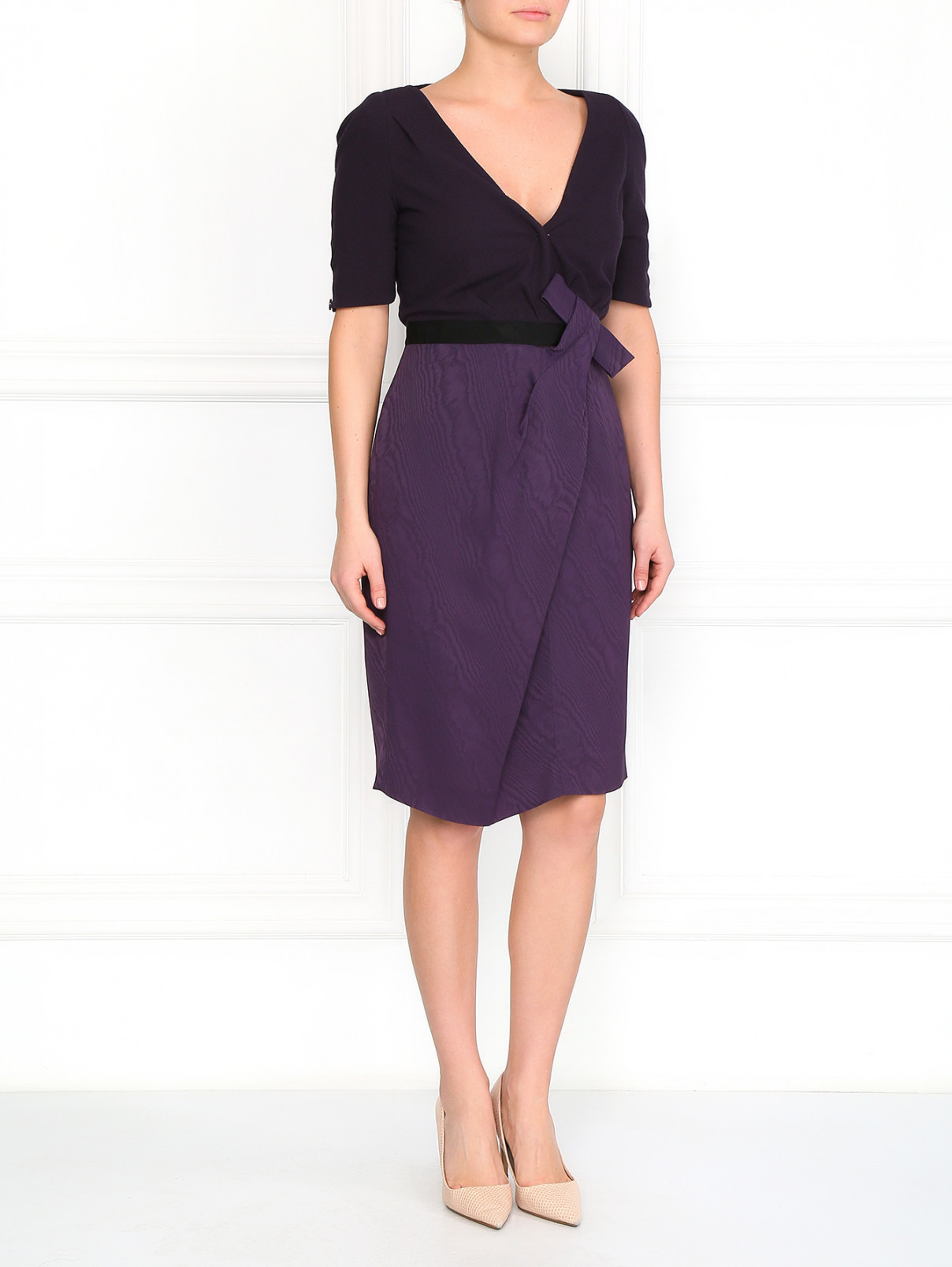 Платье с запахом Antonio Marras  –  Модель Общий вид  – Цвет:  Фиолетовый