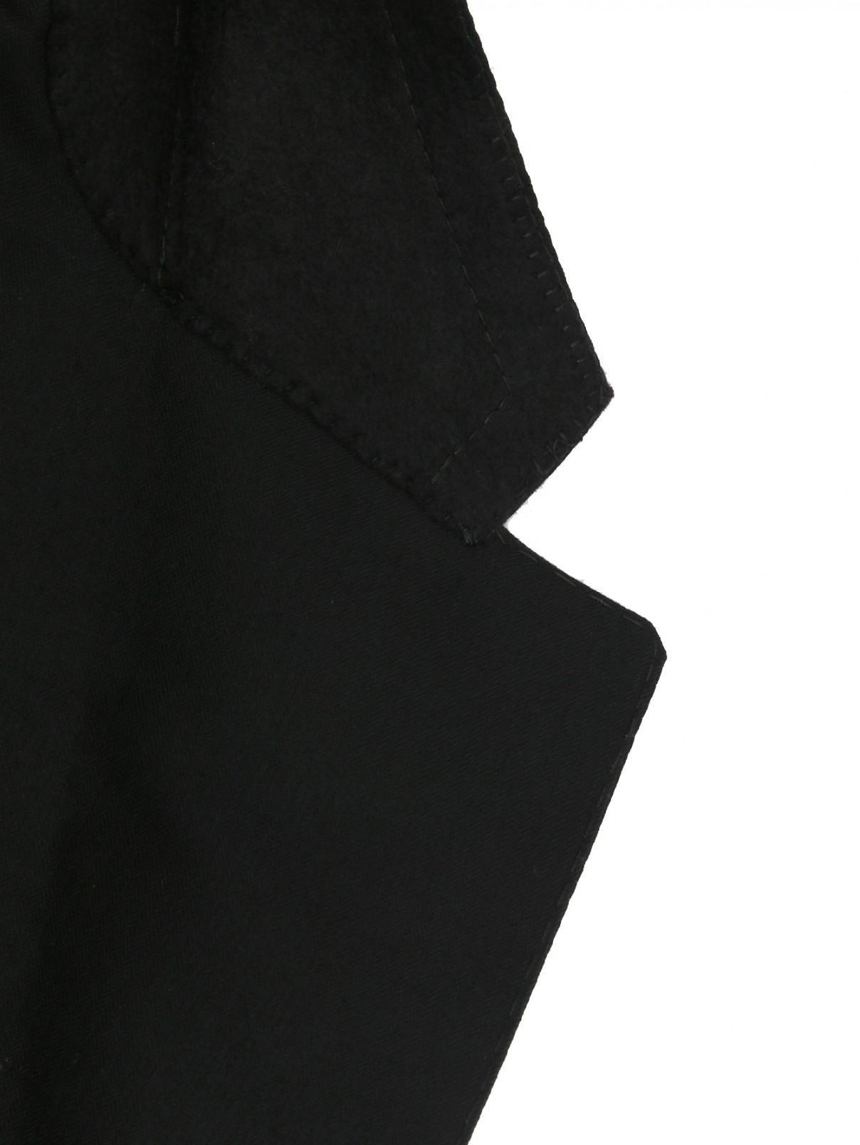 Костюм однобортный из шерсти Corneliani  –  Деталь1  – Цвет:  Черный