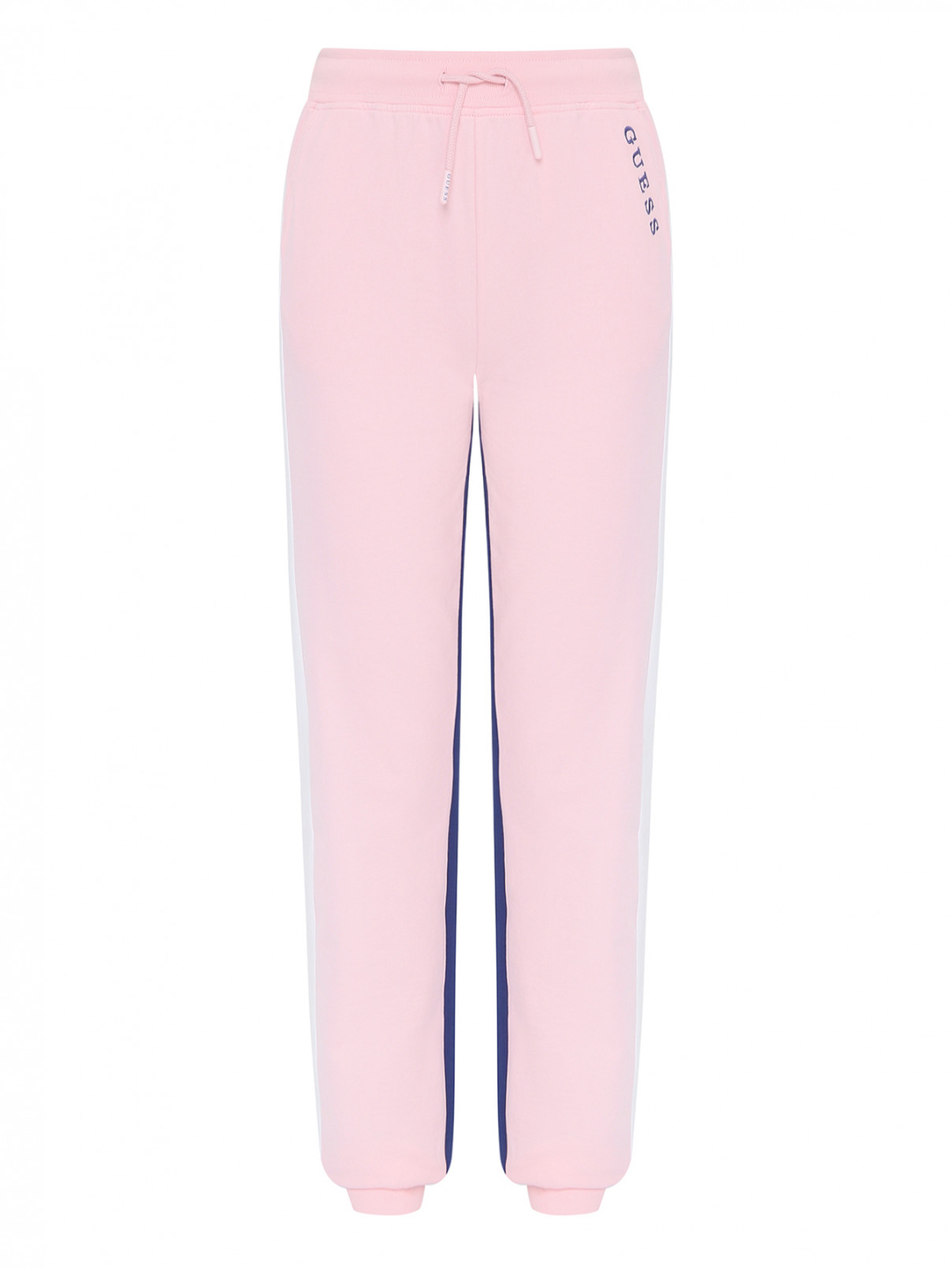 Трикотажные брюки с карманами Guess  –  Общий вид  – Цвет:  Розовый