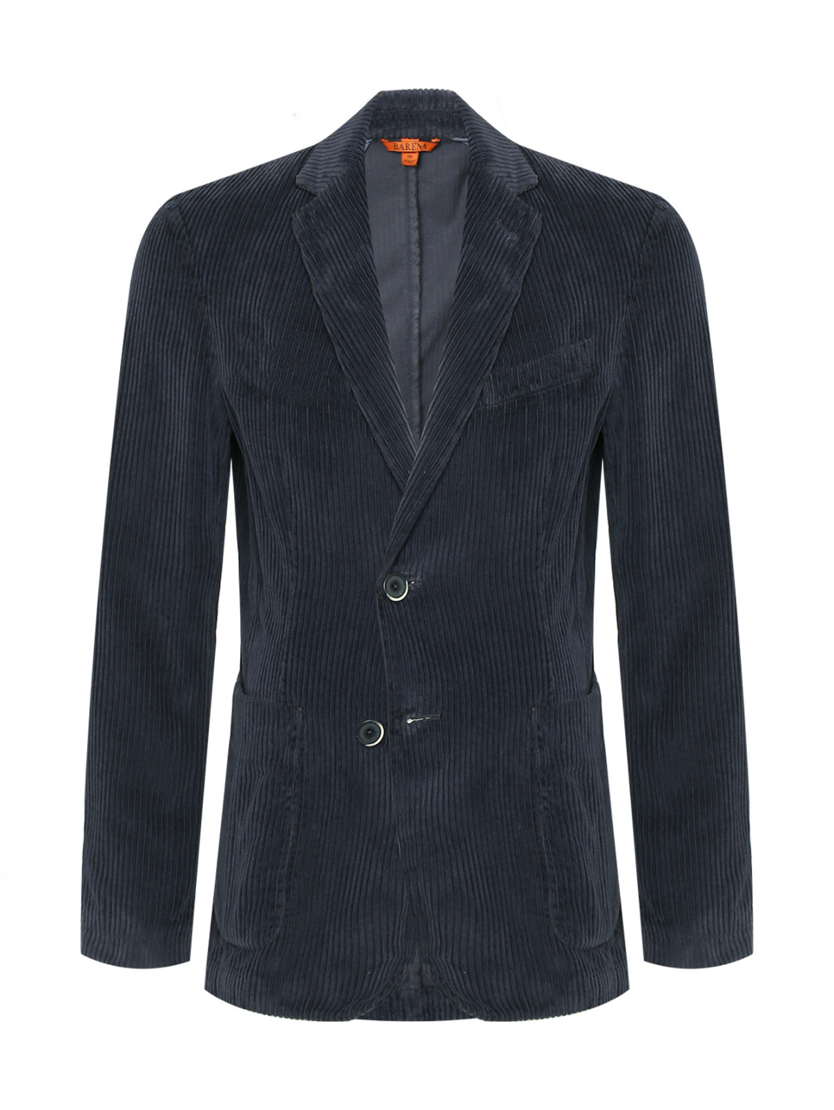 Вельветовый пиджак из хлопка Barena  –  Общий вид  – Цвет:  Синий