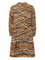 Платье из вискозы с узором MiMiSol  –  Общий вид
