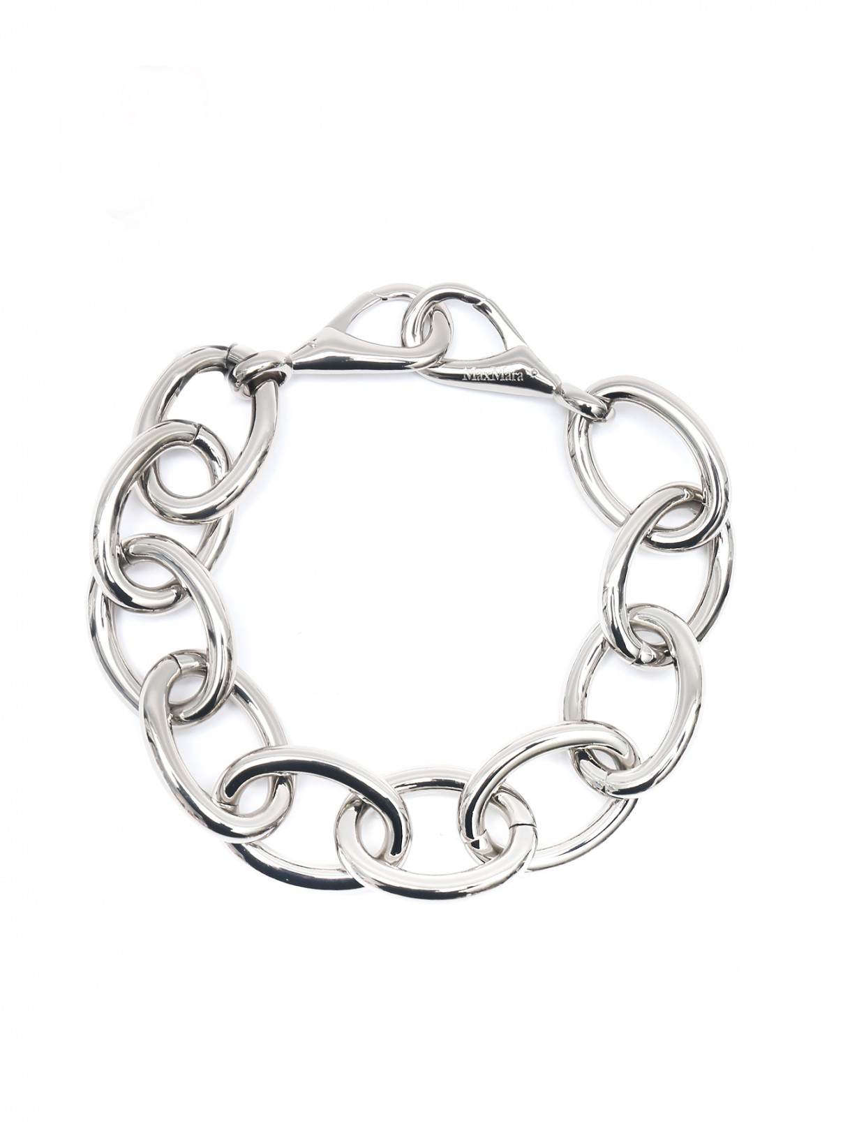Ожерелье из металла Max Mara  –  Общий вид  – Цвет:  Серый