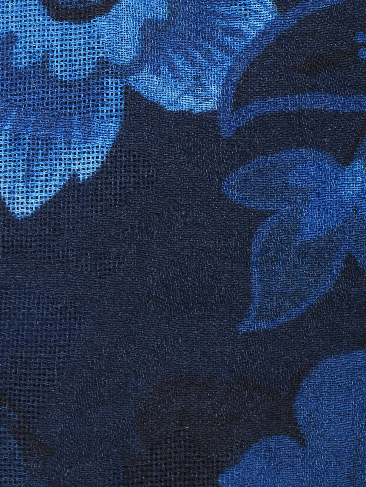 Шарф из кашемира с узором Etro  –  Деталь  – Цвет:  Синий