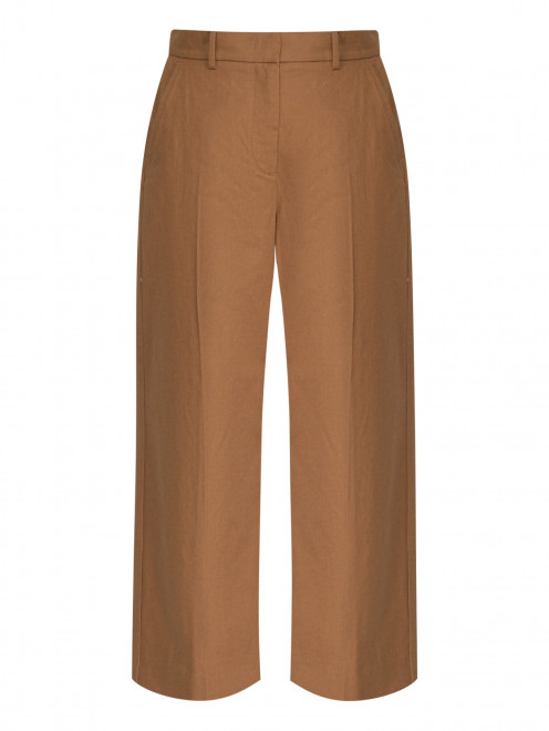 Кюлоты из хлопка и льна Weekend Max Mara - Общий вид