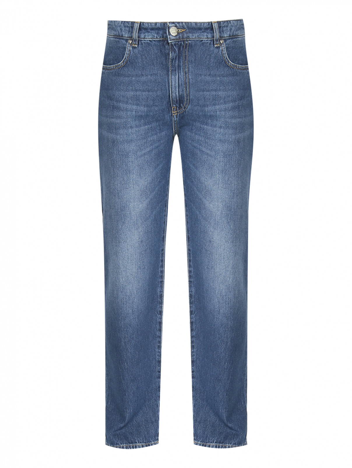 Прямые джинсы из темного денима PINKO  –  Общий вид  – Цвет:  Синий