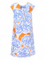 Платье из хлопка с узором MiMiSol  –  Общий вид