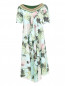 Платье-миди из вискозы свободного кроя с цветочным узором Antonio Marras  –  Общий вид