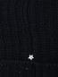 Шапка из шерсти и кашемира, декорированная паетками Lorena Antoniazzi  –  Деталь
