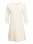 Платье из шерсти и ангоры с декоративной вышивкой Ermanno Scervino  –  Общий вид