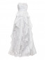 Платье-макси из шелка декорированное кружевом Alberta Ferretti  –  Общий вид