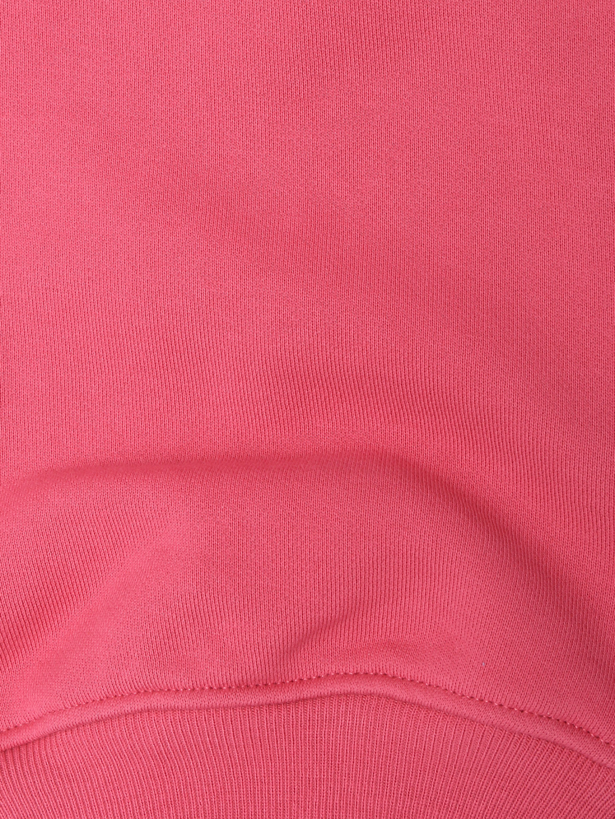 Трикотажные брюки с принтом Moschino  –  Деталь1  – Цвет:  Розовый