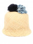 Шляпа из соломы с декоративной отделкой Federica Moretti  –  Общий вид
