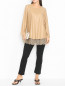 Блуза из эко-кожи с кружевной отделкой Marina Rinaldi  –  МодельОбщийВид