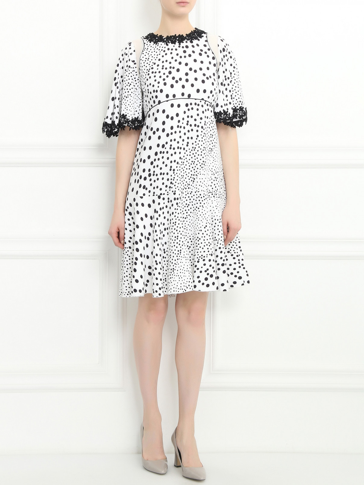Платье с узором "горох" Giambattista Valli  –  Модель Общий вид  – Цвет:  Узор