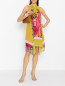 Платье асимметричного кроя с узором Versace Collection  –  МодельОбщийВид
