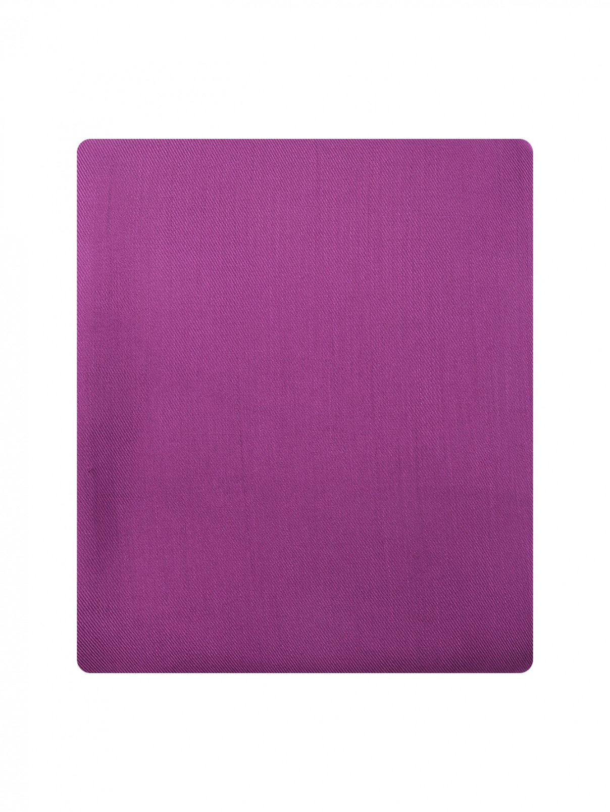 Шарф с бахромой Weekend Max Mara  –  Общий вид  – Цвет:  Фиолетовый