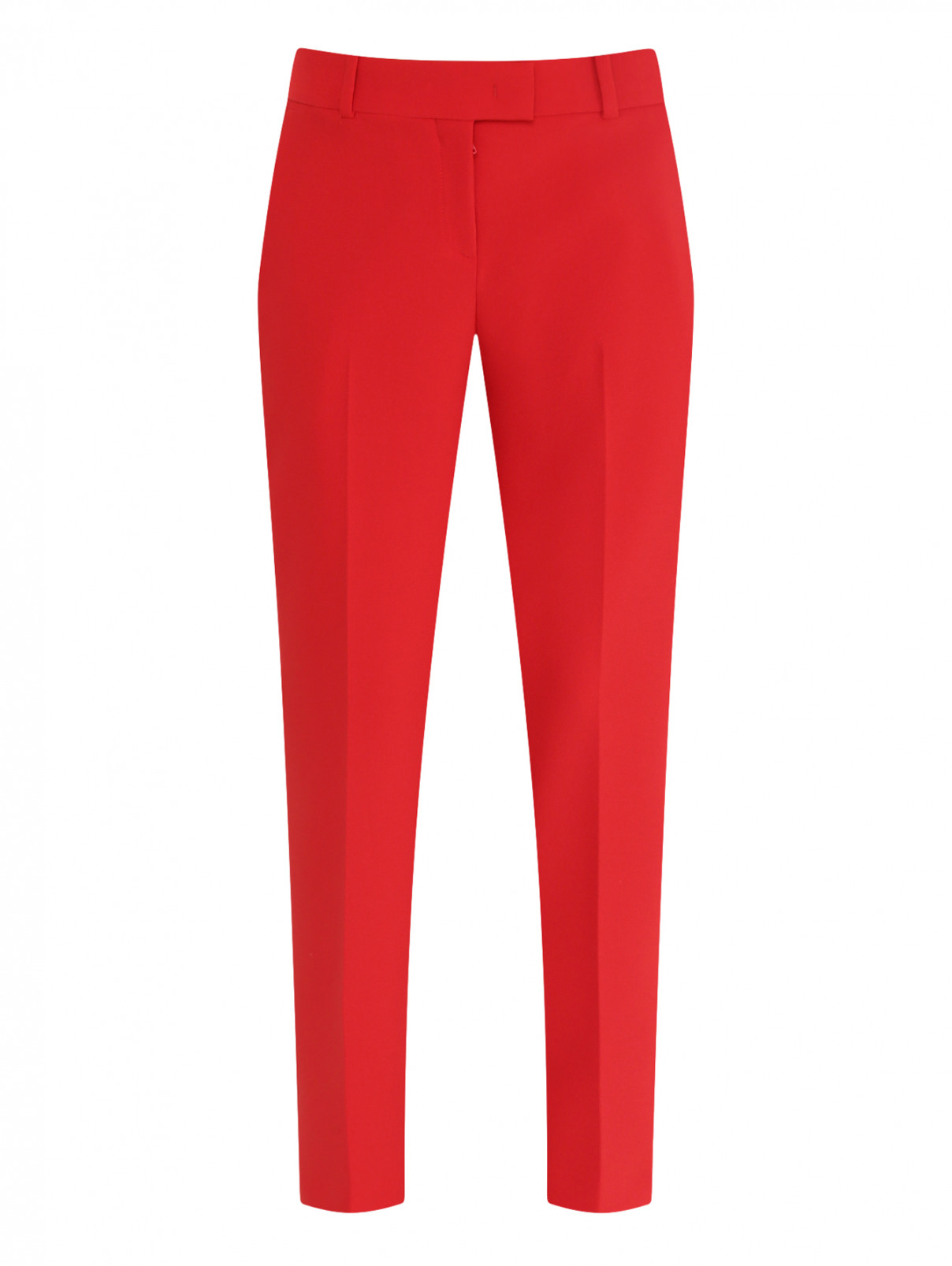 Укороченные брюки с боковыми карманами Ermanno Scervino  –  Общий вид  – Цвет:  Красный