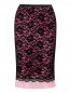 Кружевная юбка-трапеция с контрастной отделкой Marc Jacobs  –  Общий вид