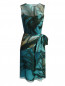Платье из шелка с цветочным узором Max Mara  –  Общий вид